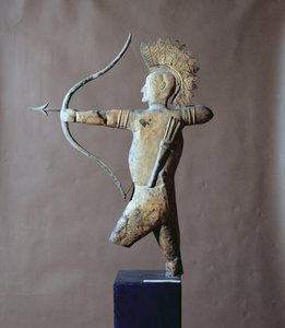 Veleta en forma de indio americano